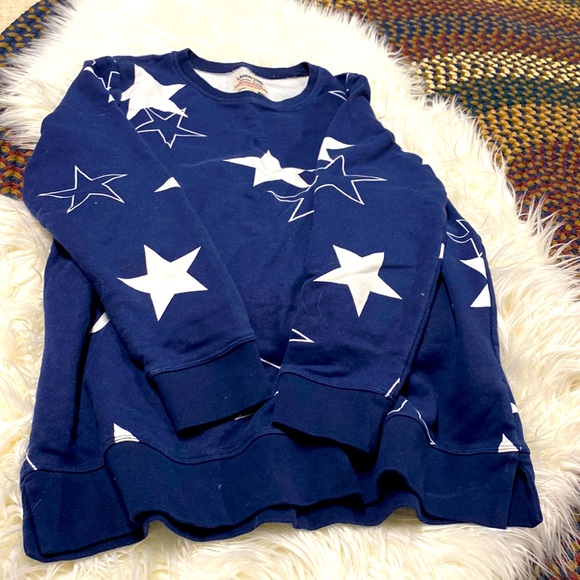 Lands end serious sweats blue sweater medium - Picture 1 of 5